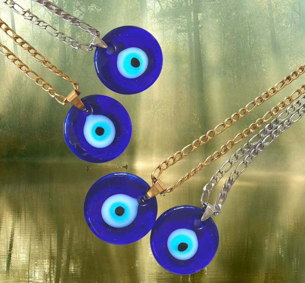Indigo Eye Chain Necklace